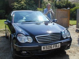 Our rented Mercedes